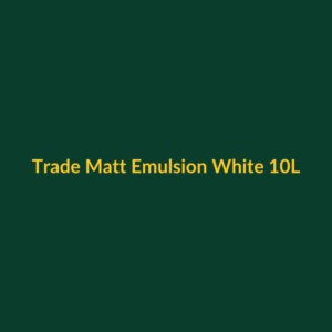 Trade Matt Emulsion White 10L